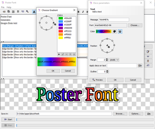 Screenshot of Poster Font