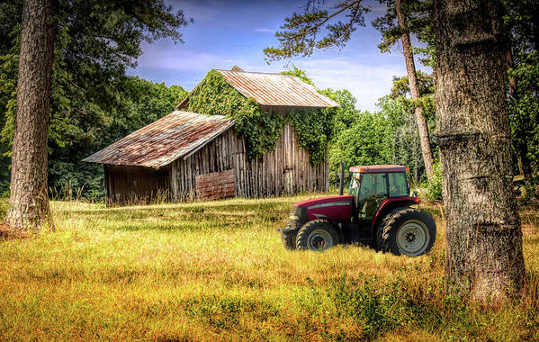 North Carolina Tobacco Barn and Tractor here:

https://fineartamerica.com/featured/tobacco-barn-and-tractor-better-together-norma-brandsberg.html