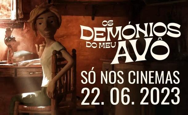 Cartaz do filme de animação "Os Demónios do meu Avô", só nos cinemas a 22 de Junho de 2023.