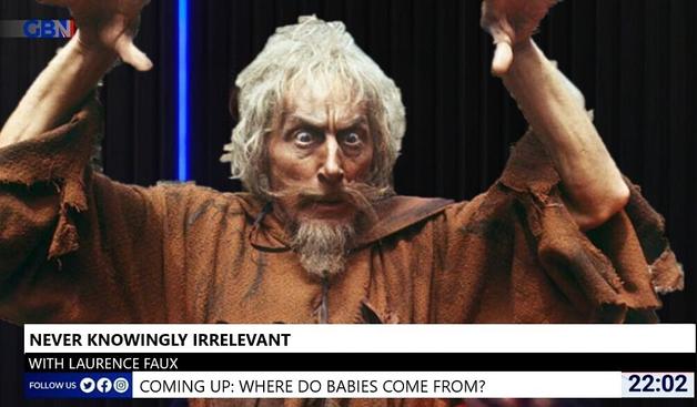 Laurence Fox on GBNews making an arse of himself again.