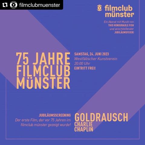 announcement for silent film concert in Münster / Germany