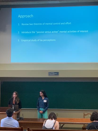 Kristina and Anna giving the outline of the talk