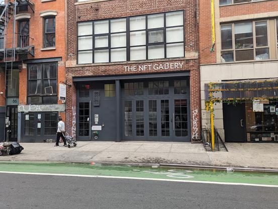 The NFT Gallery, a storefront in NYC.