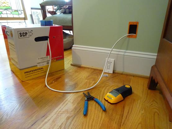 Surround sound speaker wiring and installation.