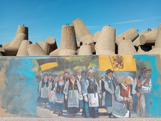 Artwork by Milana Chyżawska & Denis Chyżawski in Władysławowo, Poland