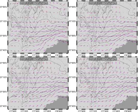 Cape Runaway surface currents
