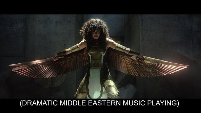 Palestinian-Egyptian actress May Calamawy as Scarlet Scarab.