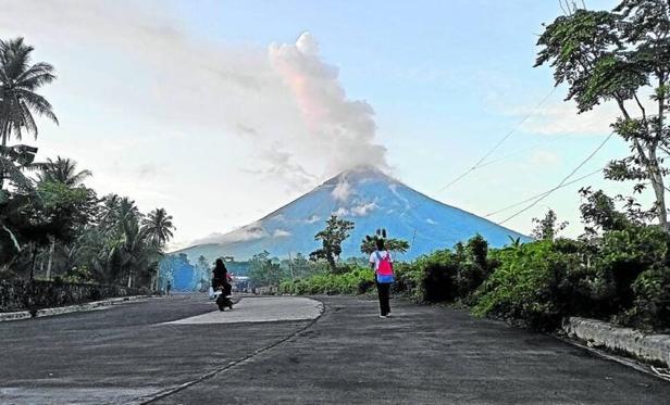 Majestic but restive Mayon Volcano in Albay remains under Alert Level 3 as of July 2, 2023.(MICHAEL B. JAUCIAN)