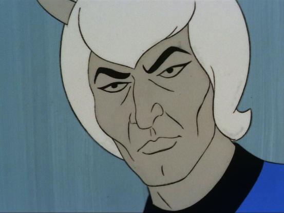 First Officer Commander Thelin on Star Trek The Animated Series episode Yesteryear.