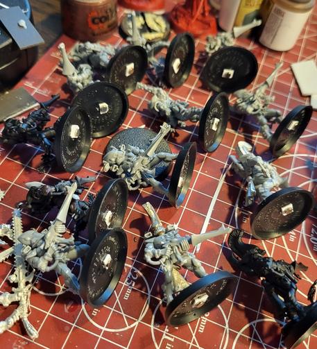 Rebasing 20 guardians to 28mm bases