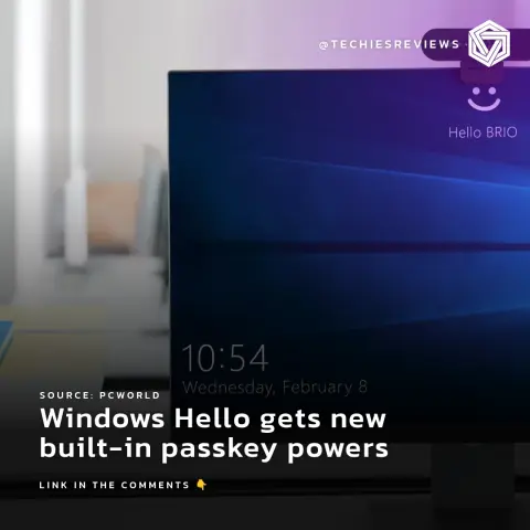 Windows Hello gets new built-in passkey powers
