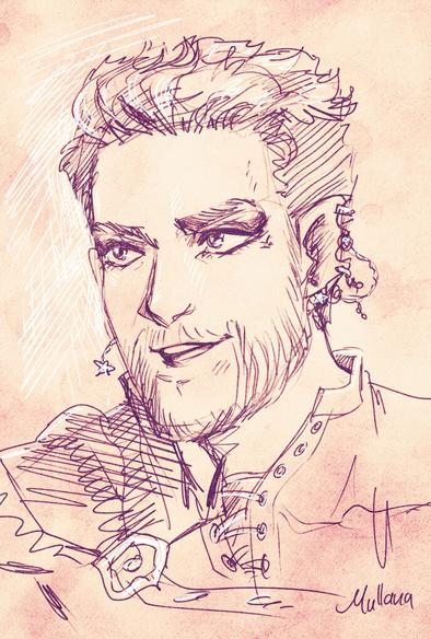 Drawing of Brennan Lee Mulligan