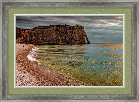 French Etretat Normandy Beach Front looking toward the cliffs and the arch during daylight. Cliffs purchase here: 

https://pixels.com/featured/etretat-beach-front-norma-brandsberg.html

More art: http://elegantfinephotography.com