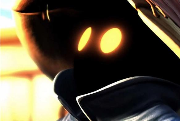 Screenshot from the HD version of the game showing a close shot of Vivi looking up in the sky.