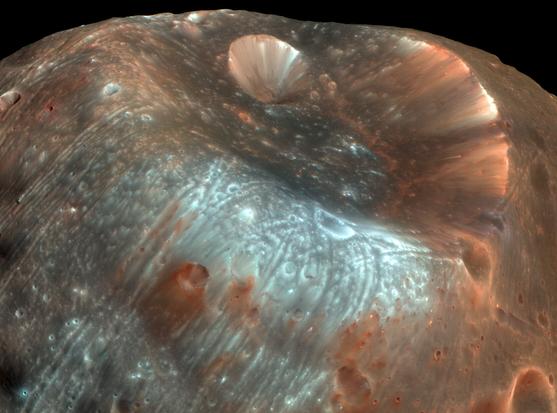 Close up portrait of Phobos.