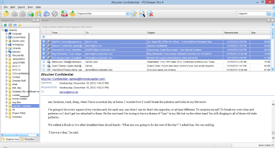 Screen shot of msg-to-eml conversion software.