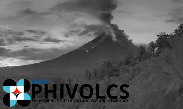 MAYON VOLCANO. Phivolcs observes a series of dome-collapse pyroclastic density currents at Mayon Volcano in Albay on June 30, 2023.