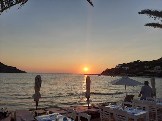 Sunset at Kini, Syros