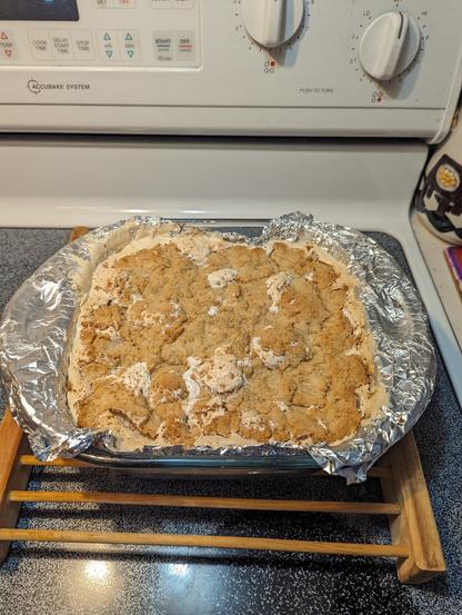 A photo of Stuffed Reese's S'mores Bars.