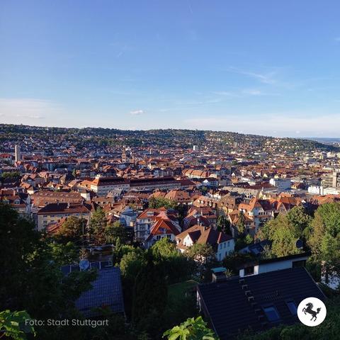 Blick über Stuttgart West