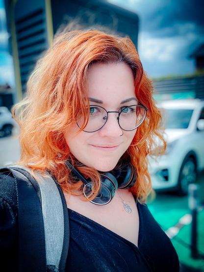 Selfie vorm schnelllader bei McDonald's