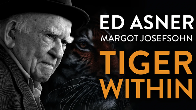 Promotional artwork for "Tiger Within" starring Ed Asner.