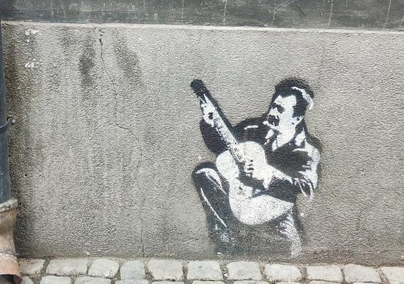Artwork by unknown artist in Gdansk, Poland
