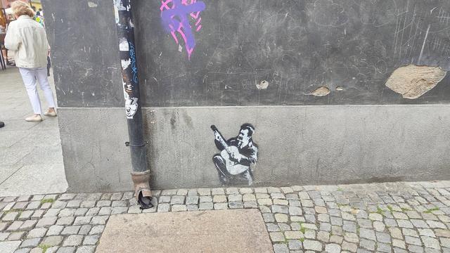 Artwork by unknown artist in Gdansk, Poland