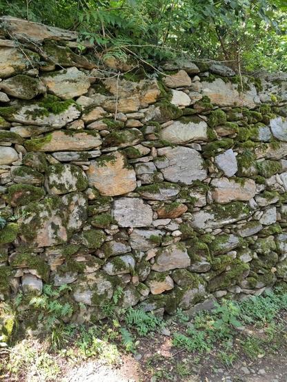 Foto. Trockenmauer
