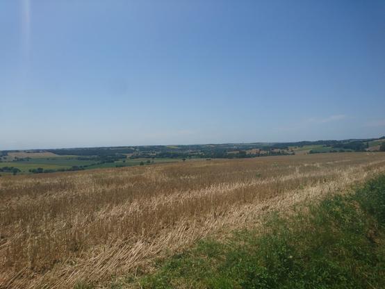 View from the village. You probably can't see it on the picture, but in real life you can barely see the TV tower in the distance, which is not far my starting point