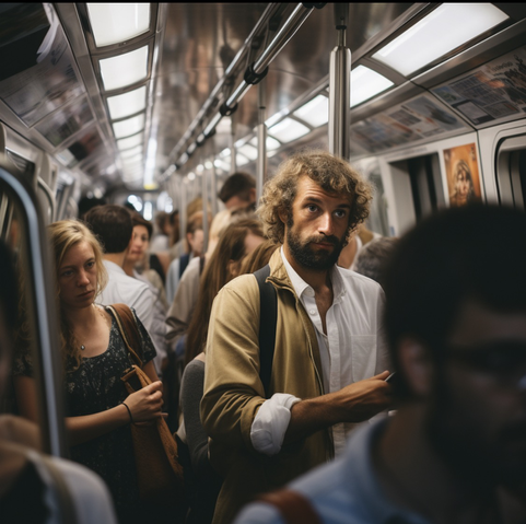 Paris métro by midjurney