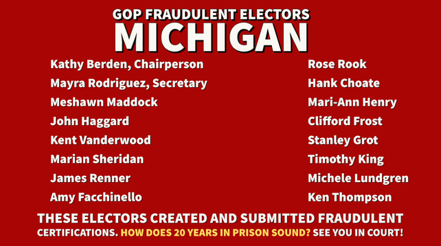 List of GOP fraudulent electors.