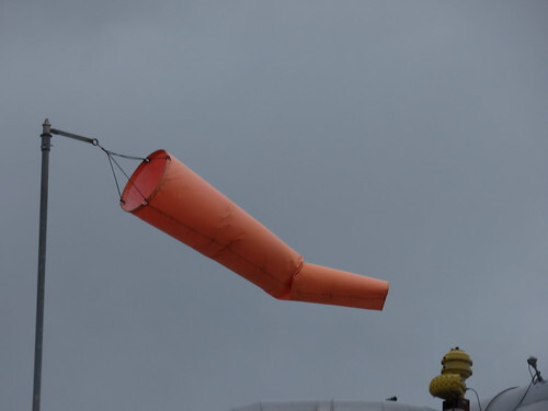 A photo titled "BIP - Tat Bank Road, Oldbury - wind sock", taken near Private Bridge by ell brown on Flickr.