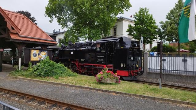 Zittauer Schmalspurbahn im Bahnhof Zittau