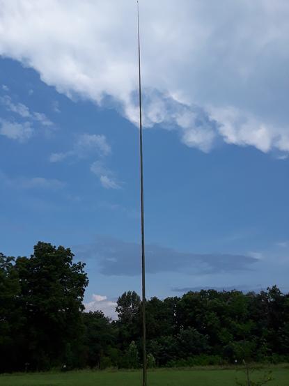 30 foot flag pole with Ham radio Antenna on top