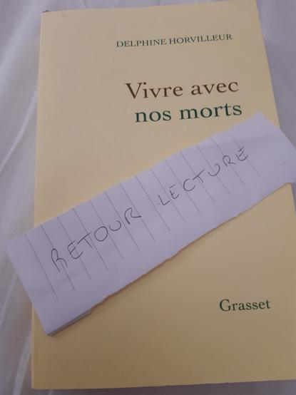 Couverture du livre de Delphine Horvilleur 
Vivre avec  nos mots 
Editions Grasset