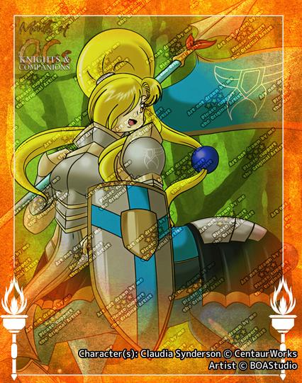 Claudia in her Centauress form trotting through a forest getting ready to go towards the mission.