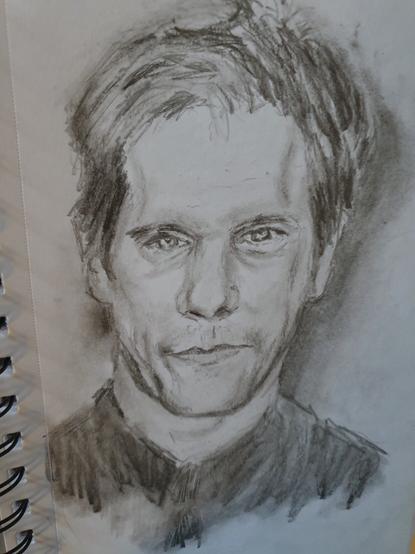 Kevin Bacon pencil drawing