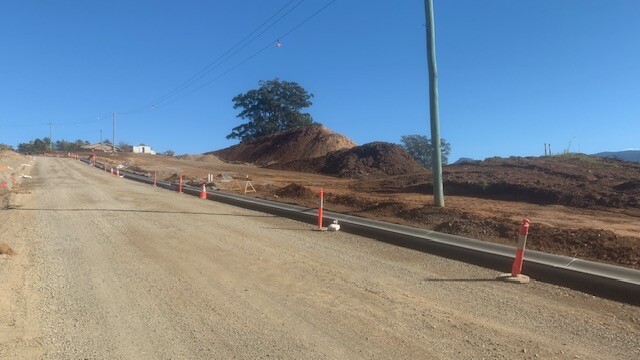 NorthBank Road,Bellingen widened -ready for new sprawl
