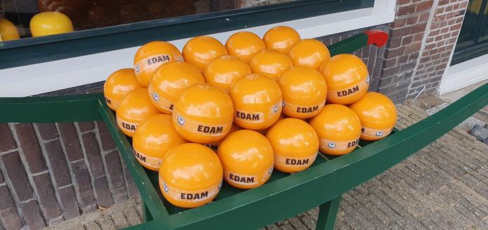 Edamer Käselaibe in Edam.
