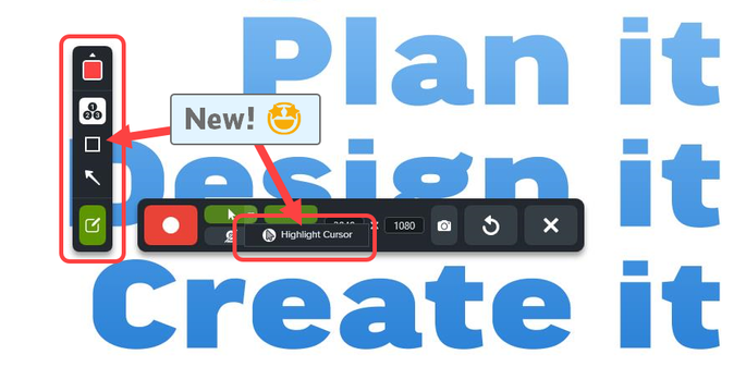 Screenshot of the new video features in Snagit.