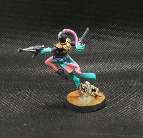Same harlequin from behind, different angle