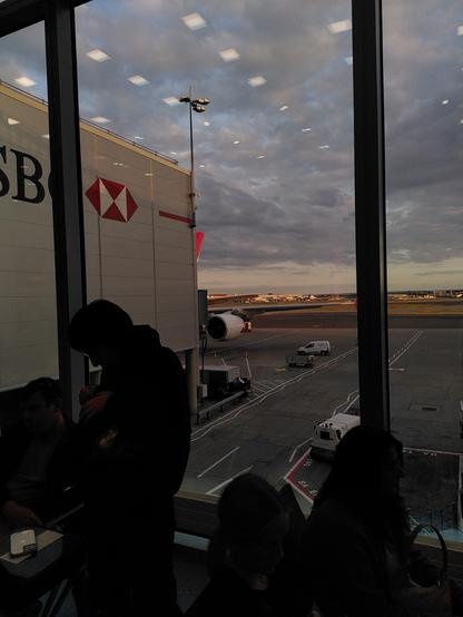 You can nearly see the plane from the gate. In short: Its huge