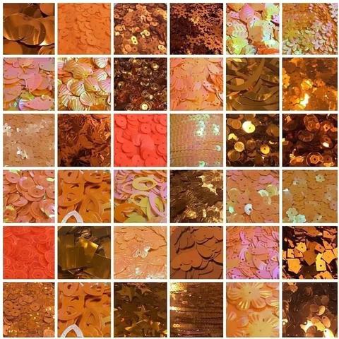 lots of lovely sequins in sunny shades of orange, pumpkin and tangerine from http://www.sequinworld.co.uk 

our sunny sequins are ideal for your cards, crafts and creations such as greetings cards, craft projects, hoop art and textile embellishments