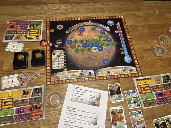 Terraforming Mars Spielbrett Endstand