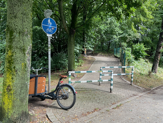 Radwegauffahrt in Witten Annen