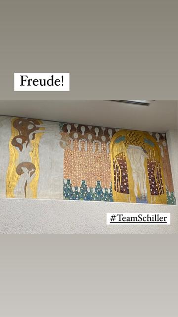 Der „Freude“-Teil des Wandfrieses