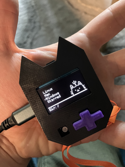 USB nugget hacking device powered on version 1.2.1