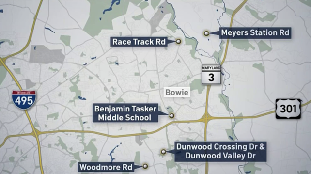 Cow spotting map from NBC Washington DC