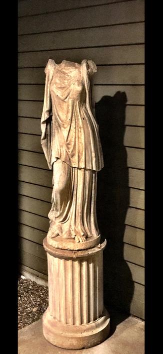 Greek style statue missing head and arms